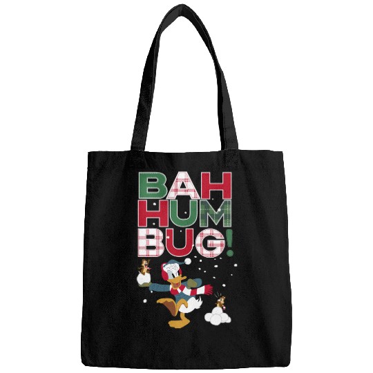 Donald Duck Chip N Dale Bah Humbug Bags, Funny Disney Christmas Bags