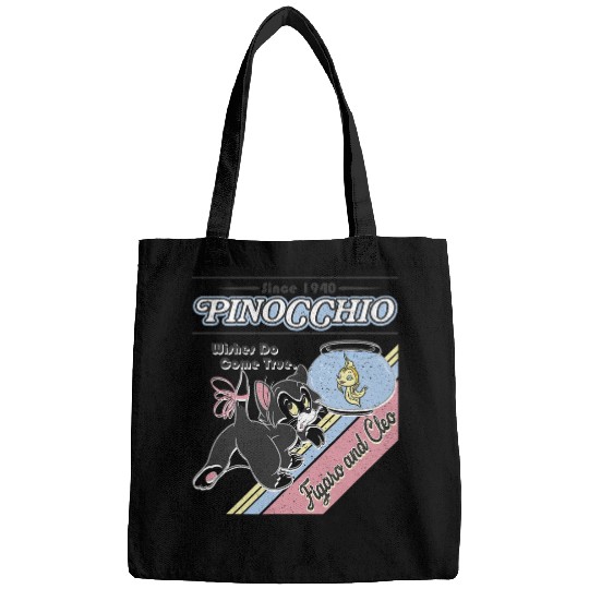 Disney Pinocchio Wishes Do Come True Figaro And Cleo Retro Bags
