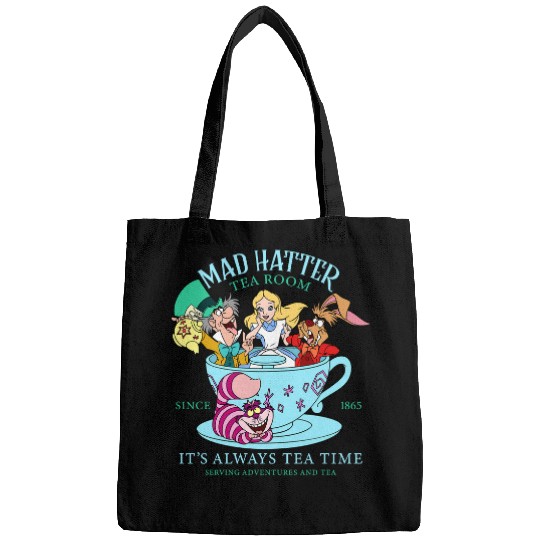 Vintage Alice in Wonderland Bags, Mad Hatter Bags, Tea Party Bags, Disney Family Vacation, Disneyland Trip