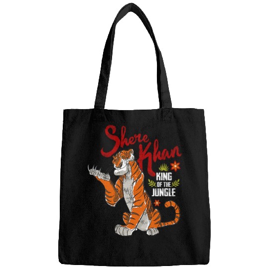 Disney Villains Shere Khan King Of The Jungle Retro Poster Bags