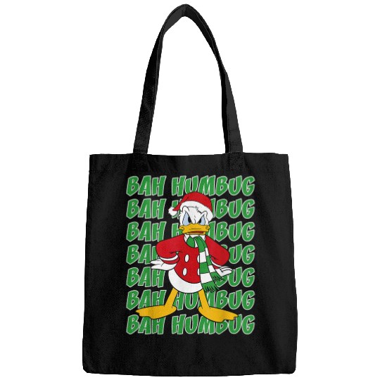 Dis.ney Donald Duck Bah Humbug Christmas Text Stack  : Mickey Disney Christmas, Disney Christmas Bags