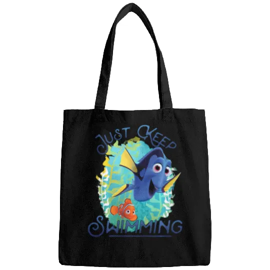 Discover Disney Pixar Finding Dory Just Keep Swimming Ocean Logo Bags