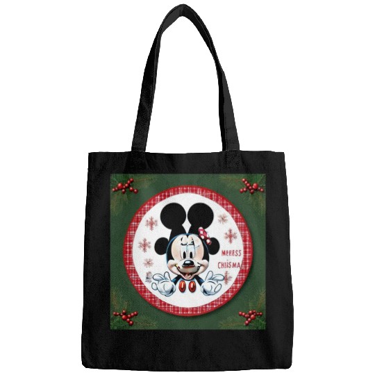 Discover Merry Christmas from the best fairy tale character!  : Mickey Disney Christmas, Disney Christmas Bags