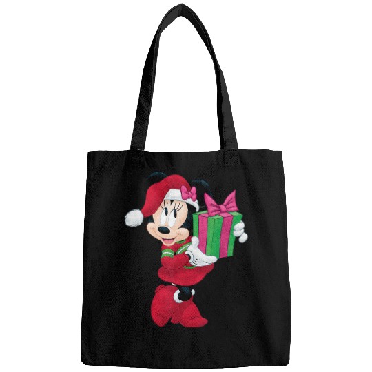 Discover Cute Girl Cartoon Mouse Holiday Present Graphic  : Mickey Disney Christmas, Disney Christmas Bags