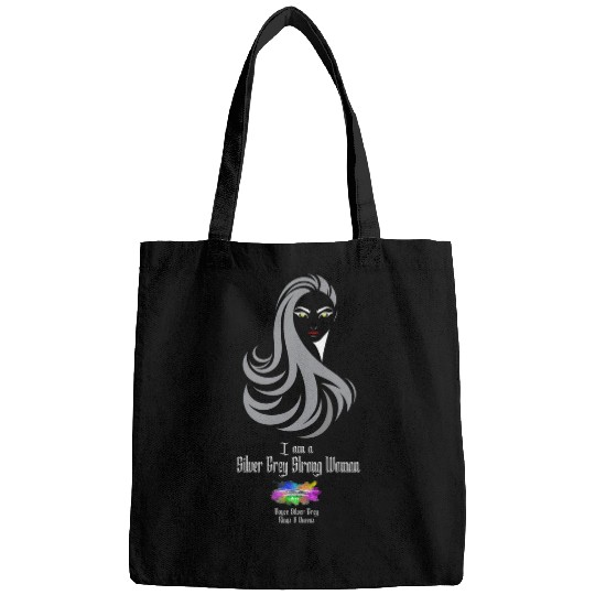 Discover I am a silver grey strong woman [ White logo on dark top]   SALE!! : Disney Villains Maleficent , Maleficent Gift S-5XL Bags