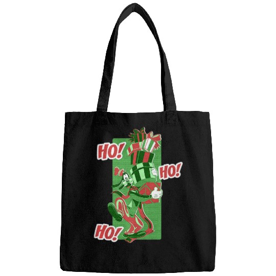 Discover Cute Comic Cartoon Dog Dog Ho Ho Ho Christmas Portrait  : Mickey Disney Christmas, Disney Christmas Bags