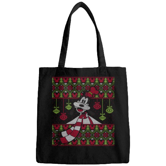 Disney Goofy Christmas Sweater Style Long Sleeve T-Shirt Bags