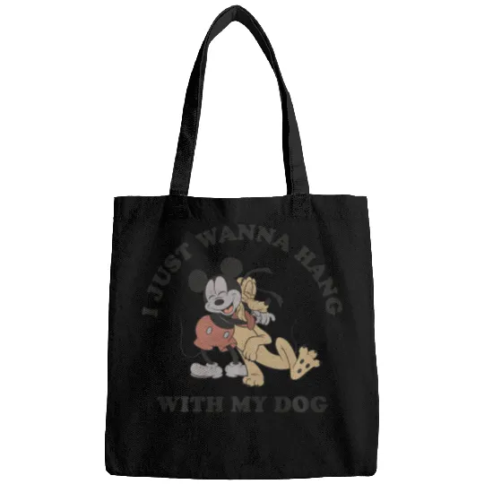 Discover Disney Mickey And Friends I Just Want To Hang With My Dog Bags