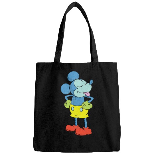 Disney Mickey Mouse Sticking Tongue Out Retro Pop Art Bags