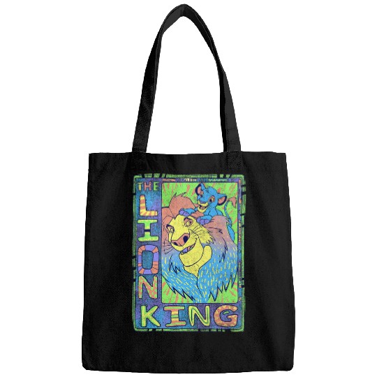 Disney Lion King Retro Colorful Simba Mufasa Graphic Bags
