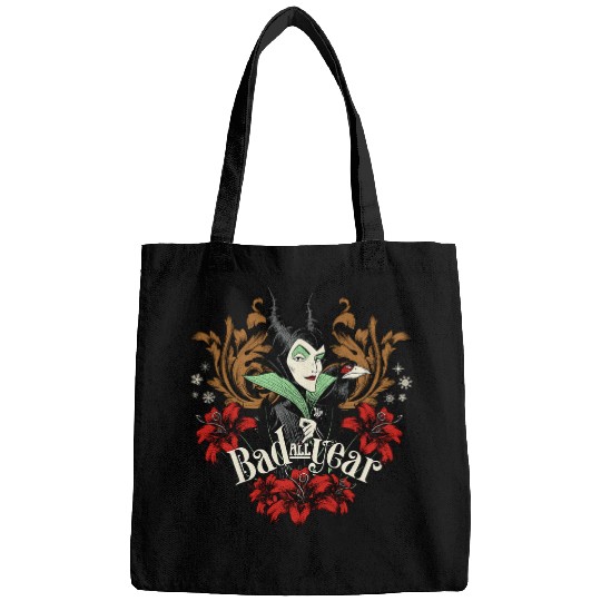 Discover Disney Villains Holiday Christmas Maleficent Bad All Year Bags