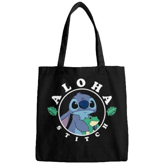 Discover Disney Lilo & Stitch Retro Vintage Aloha Stitch & Frog Logo Bags
