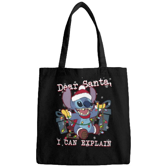 Discover Disney Lilo Stitch Christmas Dear Santa I Can Explain Bags