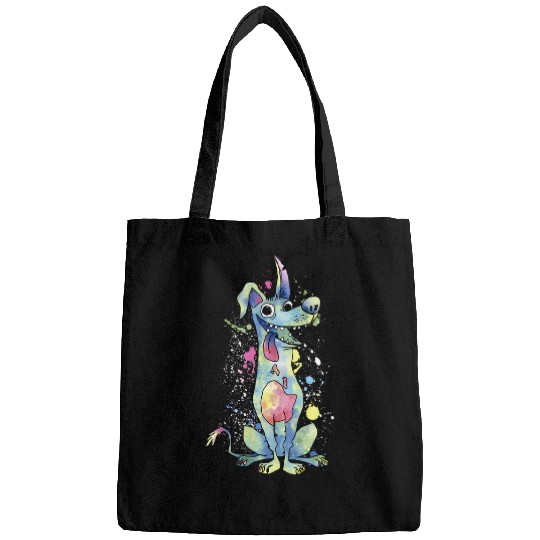 Disney Pixar Coco Dante Watercolor Splatter Bags