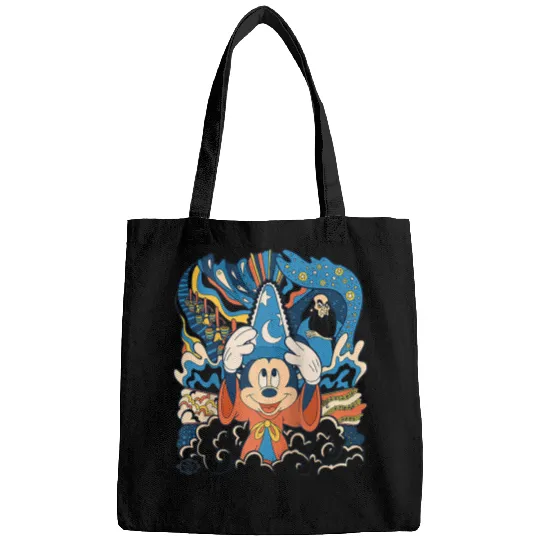 Disney Fantasia Mickey Mouse Sorcerer’s Apprentice Retro Raglan Baseball Tee Bags