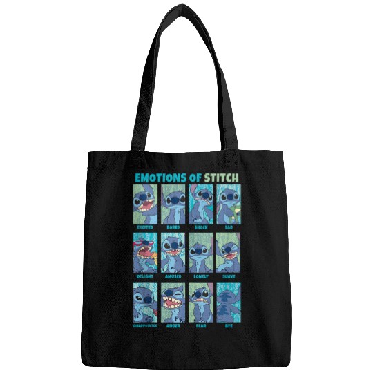 Discover Disney Lilo & Stitch Emotions Of Stitch Box Up Panels Tank Top Bags