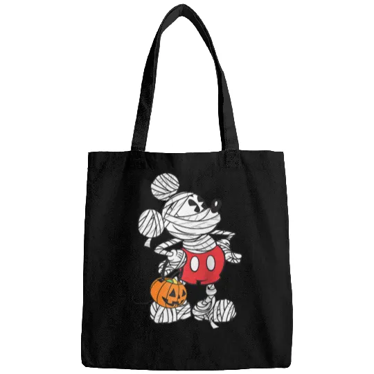 Disney Retro Mickey Mouse Mummy Halloween Raglan Baseball Tee Bags
