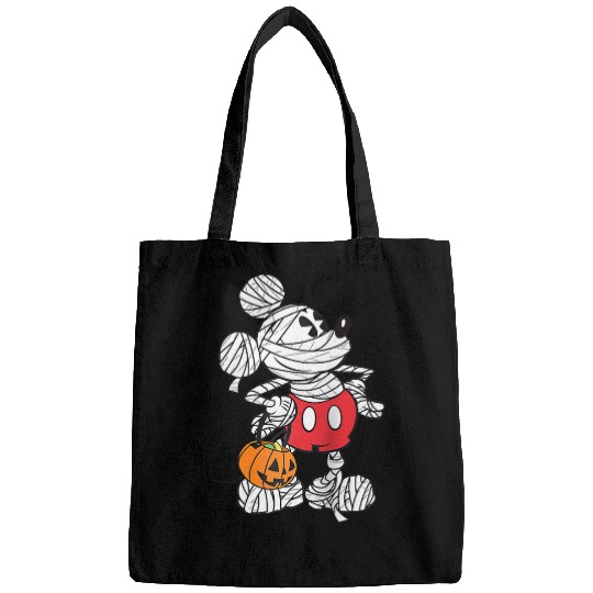 Disney Retro Mickey Mouse Mummy Halloween Raglan Baseball Tee Bags