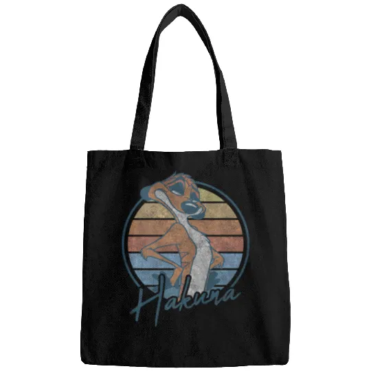 Discover Disney The Lion King Timon Hakuna Retro Portrait Premium Bags