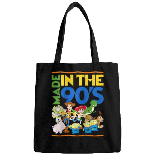 Disney Pixar Toy Story Made in the 90's Retro Group Shot Raglan Baseball Tee Bags