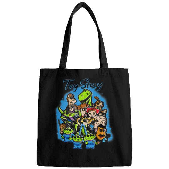 Disney Pixar Toy Story Airbrush Vintage Style Group Poster Bags