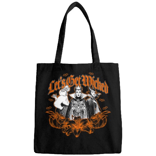 Discover Disney Villains Let's Get Wicked Iconic Villains Retro Logo Bags