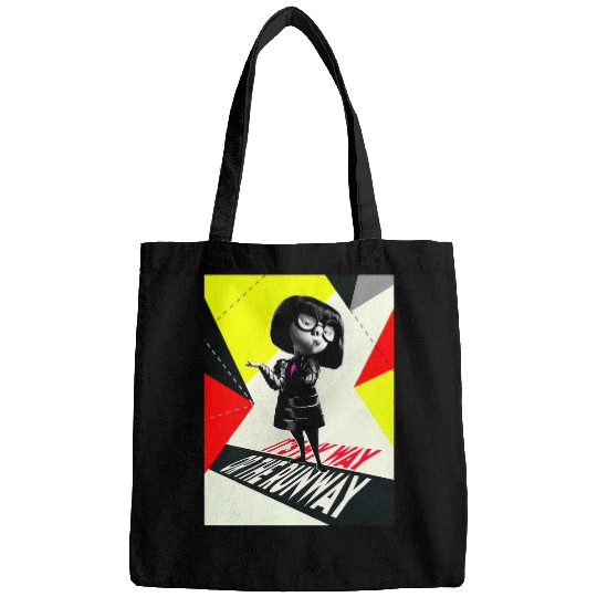 Disney Pixar The Incredibles 2 Edna Retro On It's Way Logo Bags