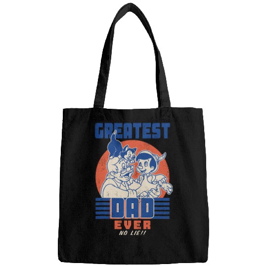 Disney Pinocchio and Geppetto Greatest Dad Ever No Lie Bags