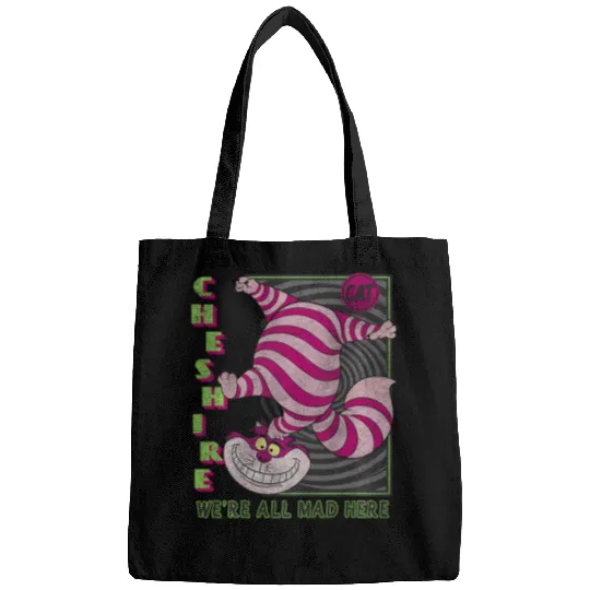 Discover Disney Alice In Wonderland Cheshire Cat We'Re All Mad Here Bags