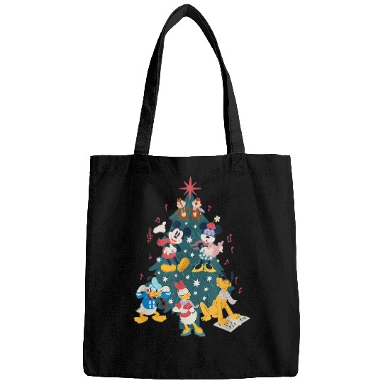 Discover Disney Mickey & Friends Holiday Retro Christmas Tree Carols Bags