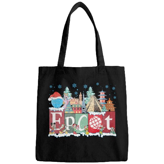 Disney Epcot Christmas Bags, Joy to the World Christmas 2023 Bags