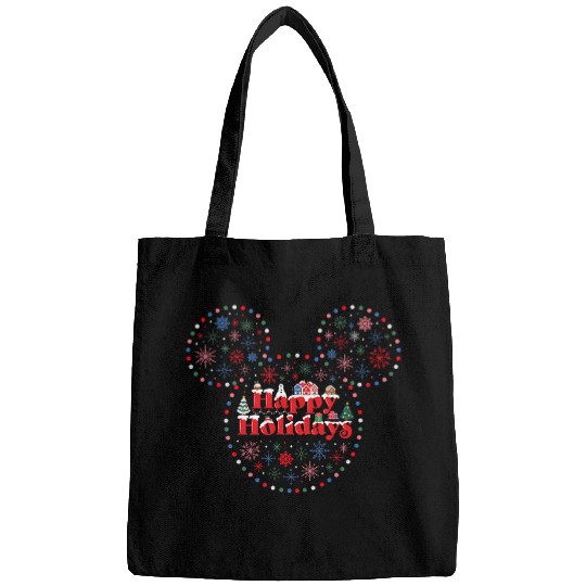 Discover Disney NEW Mickey Mouse Icon Christmas Lights Happy Holidays Bags
