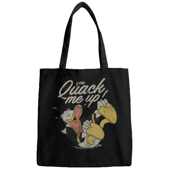 Womens Disney Mickey and Friends Donald Duck You Quack Me Up V-Neck Bags