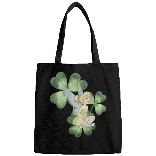 Womens Disney Peter Pan St. Patrick's Day Tinker Bell Clover Retro V-Neck Bags