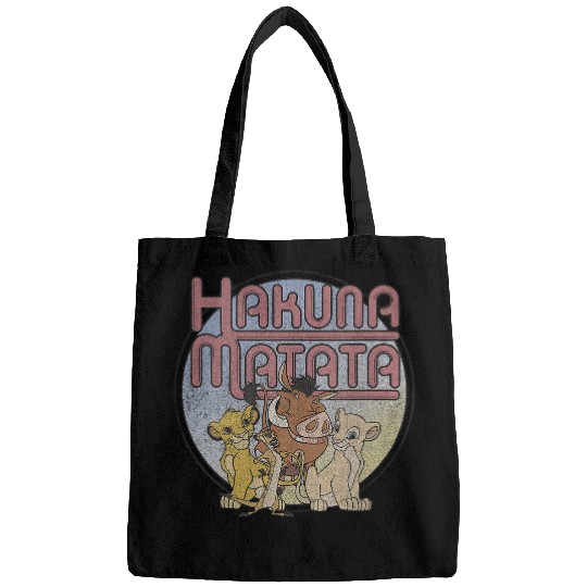 Womens Disney Lion King Retro Hakuna Matata Simba And Friends V-Neck Bags