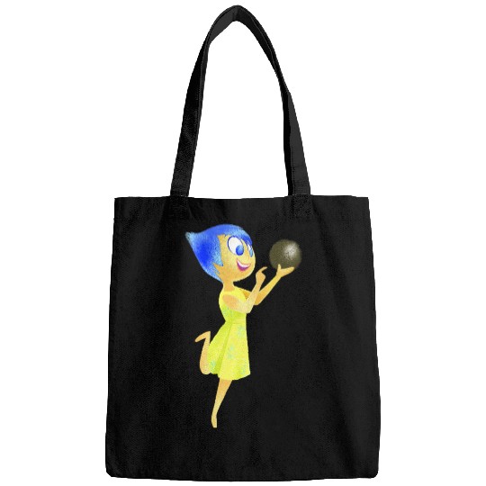 Womens Disney Pixar Inside Out Joy Grabbing A Memory Cute Retro V-Neck Bags