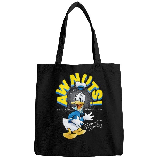Womens Disney Mickey And Friends Donald Duck Aw Nuts 1 Retro V-Neck Bags