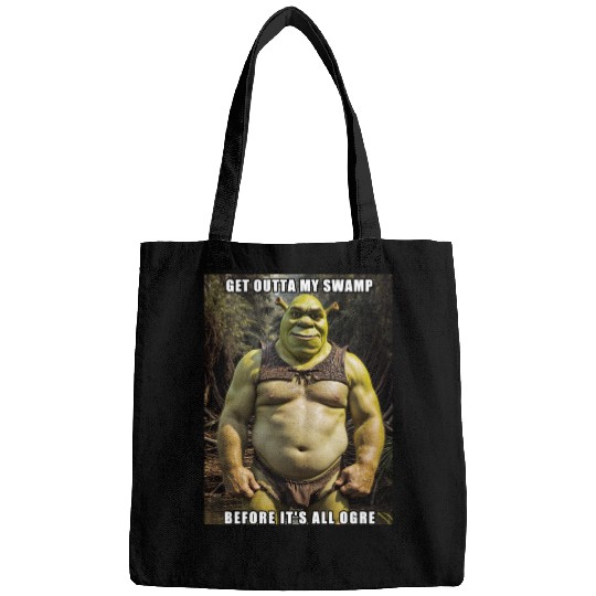 Shrek Get Outta My Swamp Meme  : Shrek Same Swamp Forever , Shrek Shirt, Disney Fiona Princess , Shrek,Shrek Bags