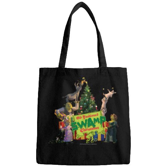 Discover Shrek Old Fashioned Swamp Christmas Portrait  : Shrek Same Swamp Forever , Shrek Shirt, Disney Fiona Princess , Shrek,Shrek Bags