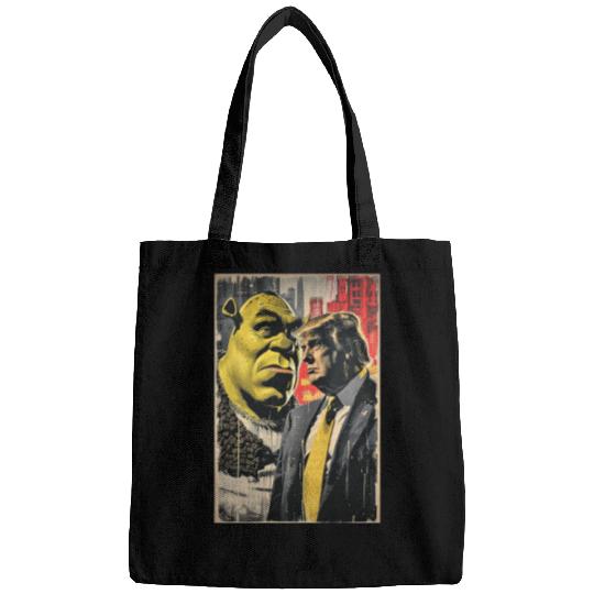 Shrek And Trump  : Shrek Same Swamp Forever , Shrek Shirt, Disney Fiona Princess , Shrek,Shrek Bags