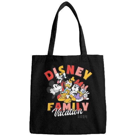 Discover Disney Mickey And Friends Disney Family Vacation 2024 Logo Bags