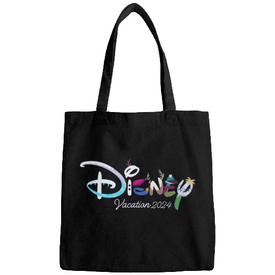 Discover Disney Logo Frozen Elsa Anna Olaf Disney Vacation 2024 Bags