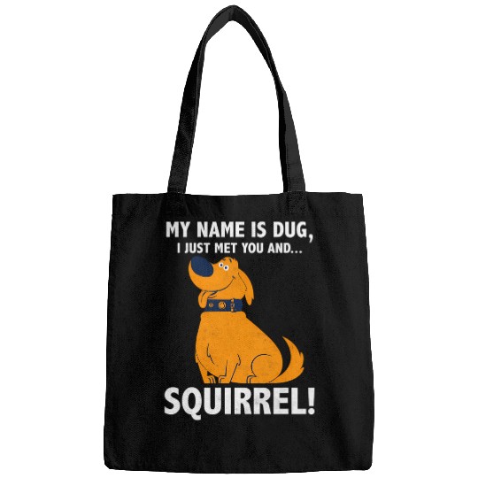Disney Pixar Up My Name Is Dug I Just Met You...Squirrel Bags