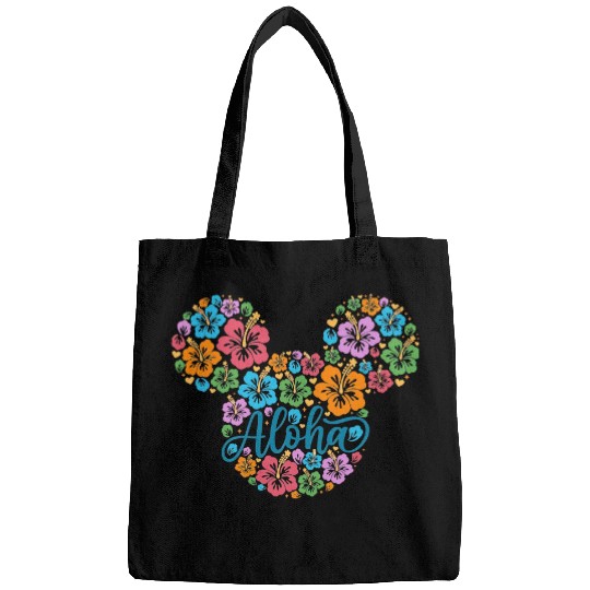 Disney Aloha Bags, Mickey Hibiscus Bags, Girls Disney Trip Bags, Hawaiian Mickey Bags, Disneyland Travel Bags