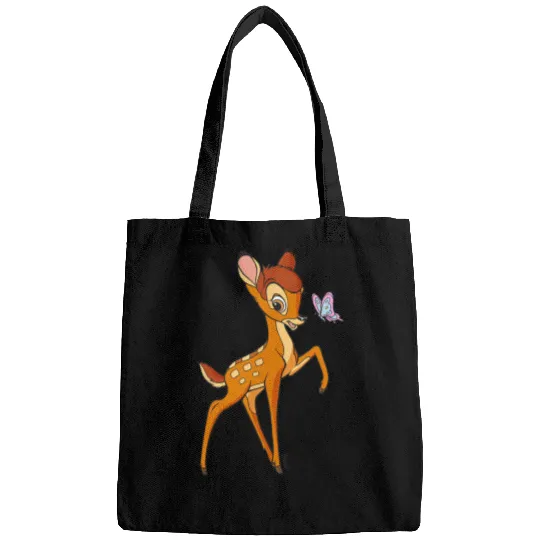 Disney Bambi Young Bambi Classic Cute Happy Pose Logo Bags