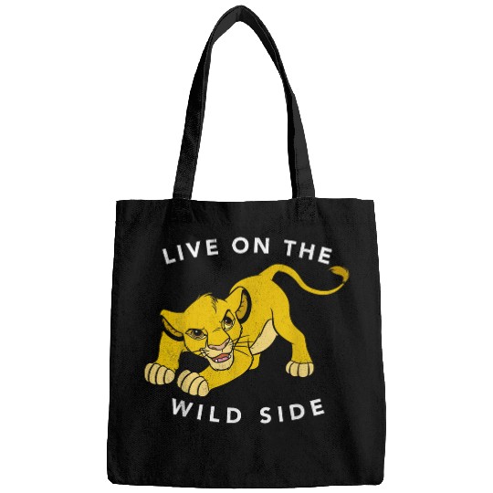 Disney Lion King Simba Live On The Wild Side Fierce Poster Bags