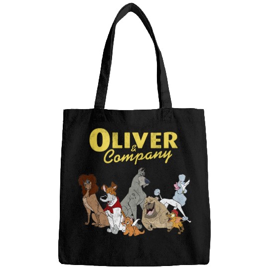 Disney Oliver & Company Group Shot Dog Gang Logo Long Sleeve Bags