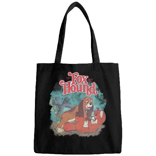 Womens Disney The Fox and the Hound Vintage Classic Poster V-Neck Bags