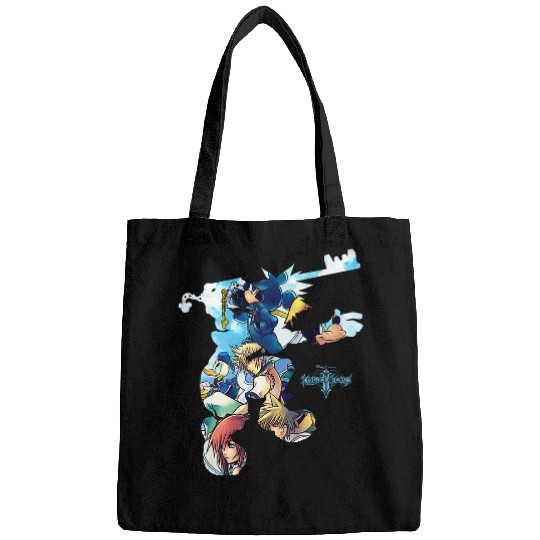Disney Kingdom Hearts Heroes Group Shot Sora Silhouette Fill Premium Bags