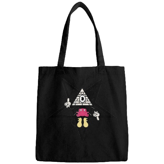 Baphomet   Disney Mickey Ears   Pentagram Occult   Witchy Feminis  Satanic Lucifer  Gay Pride Bags